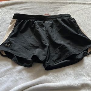 Black Dri Fit Ynder Armour Shorts - Women
